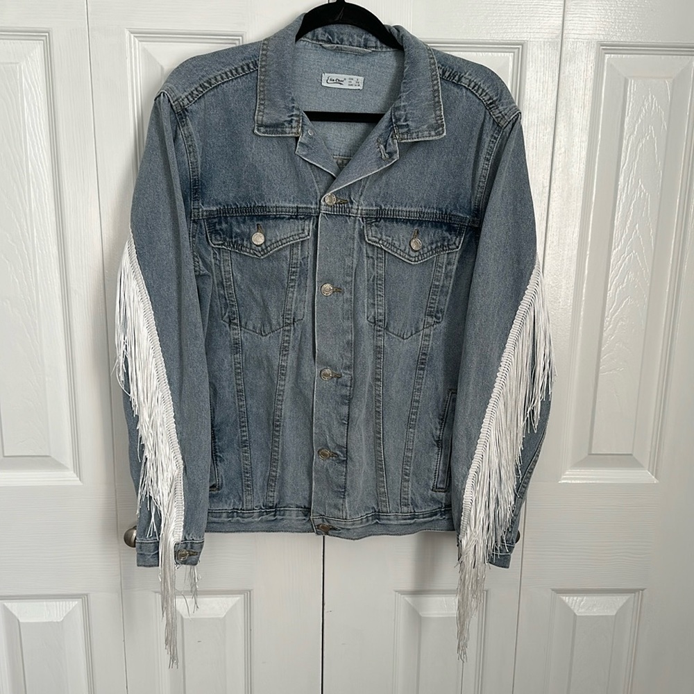 Cowboy Fringe Jean Jacket
